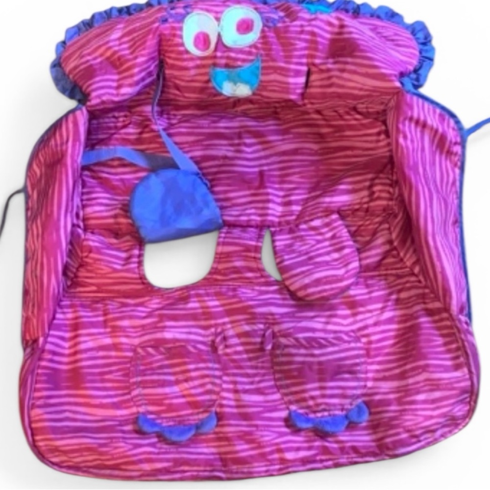 Pink and Purple shopping cart High Chair Cover - Picture 2 of 6